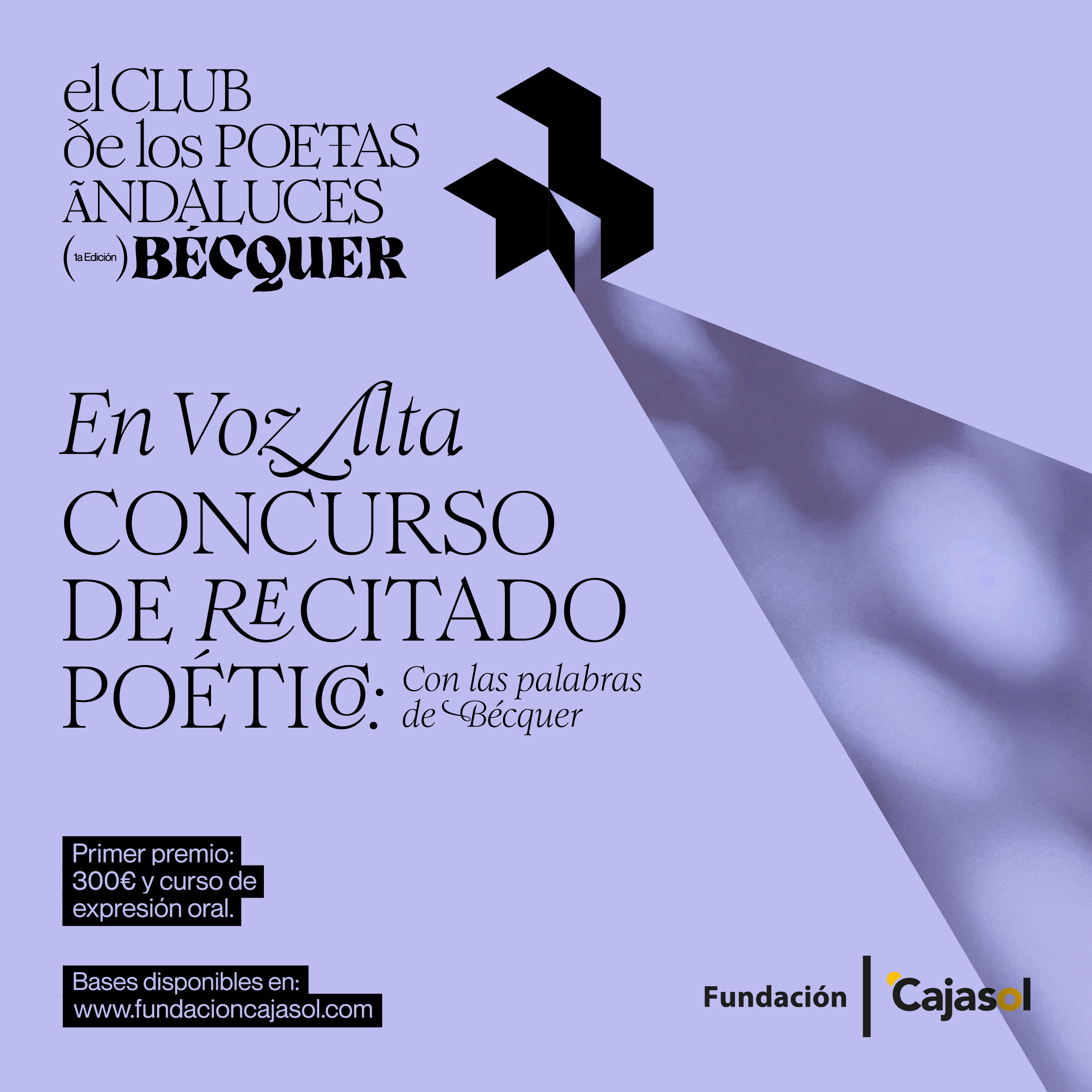 Cartel del concurso En Voz Alta — Concurso de Recitado Poético